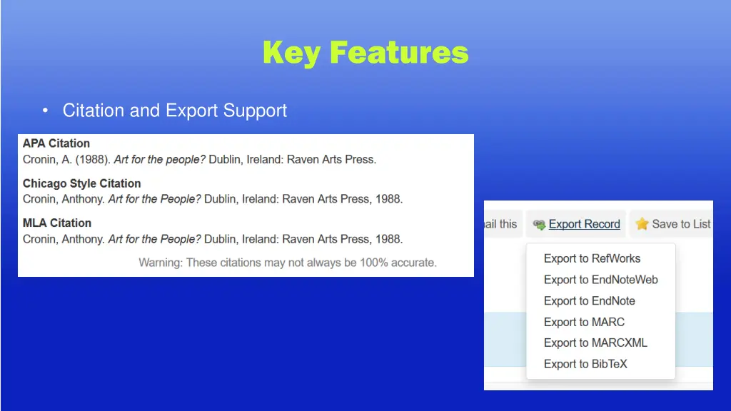 key features 6