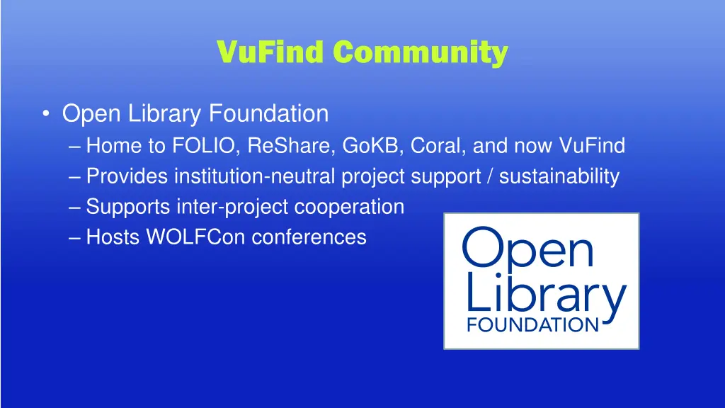vufind community 1