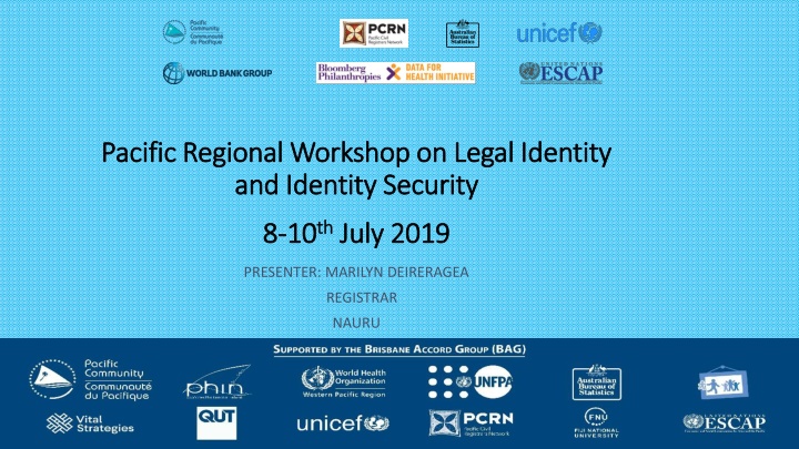 pacific regional workshop on legal identity