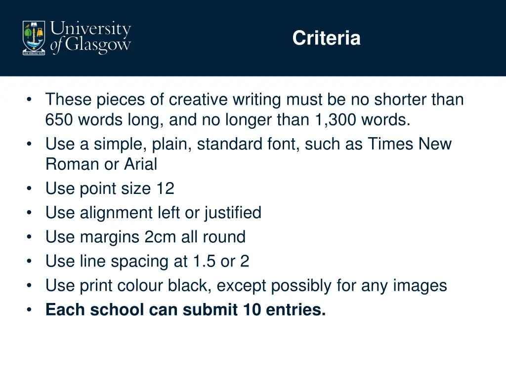 criteria