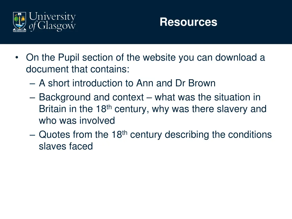 resources