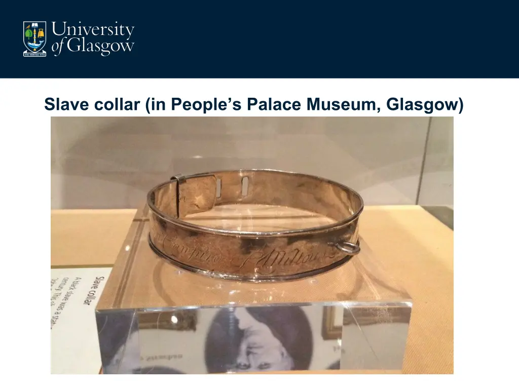 slave collar in people s palace museum glasgow