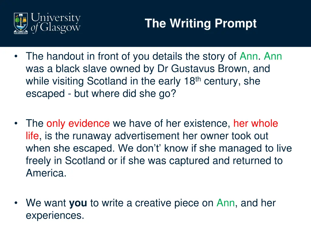 the writing prompt
