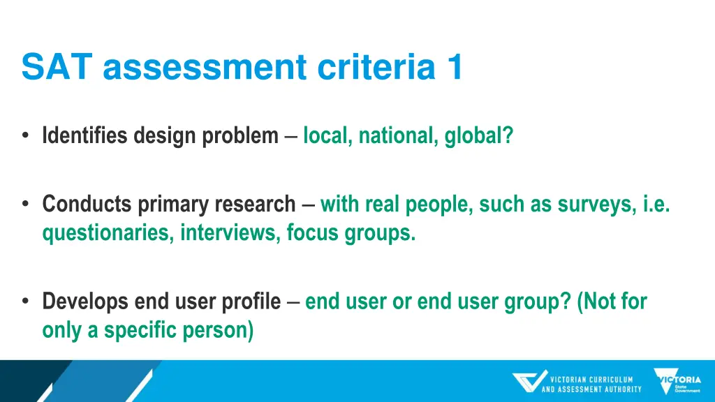 sat assessment criteria 1 1