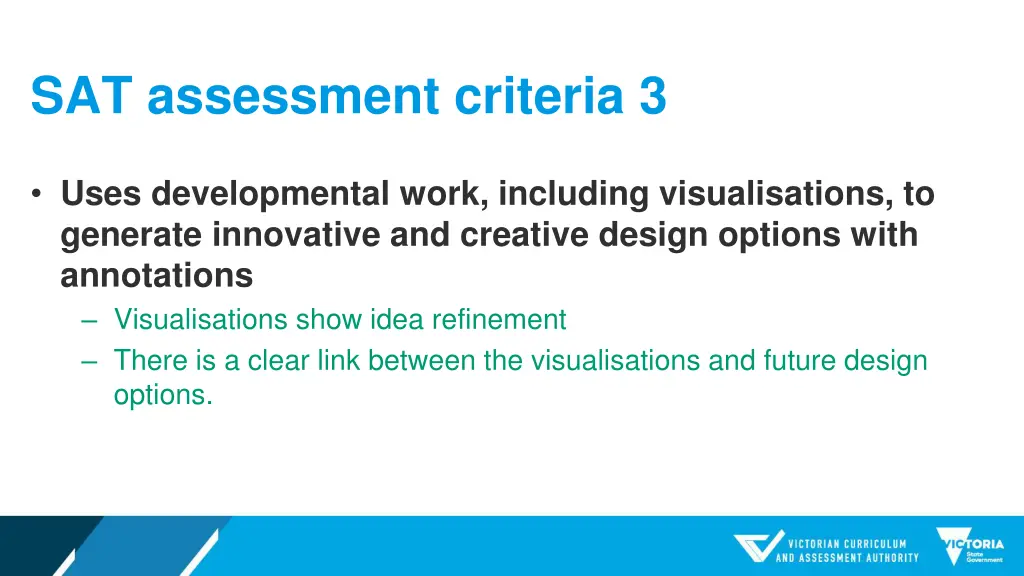 sat assessment criteria 3 1