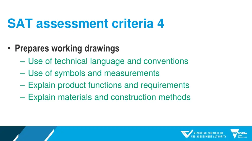 sat assessment criteria 4 1