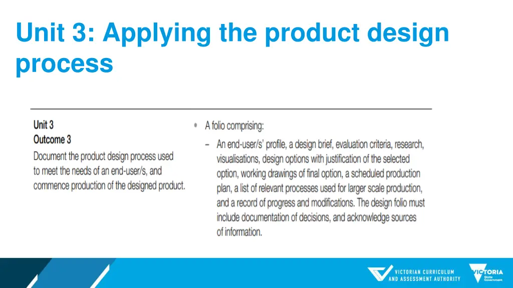 unit 3 applying the product design process
