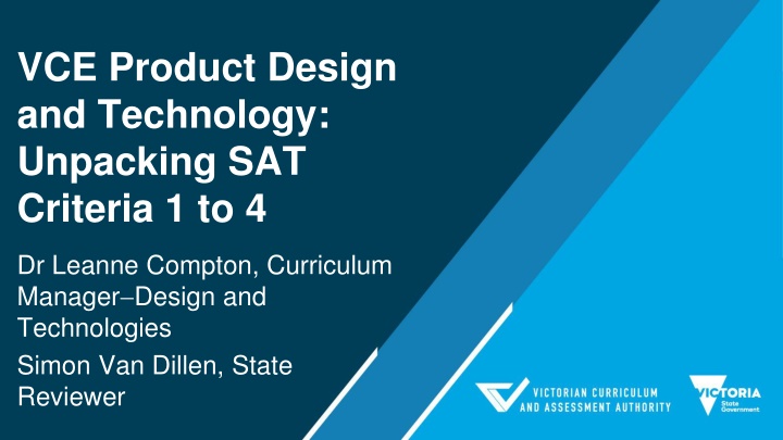 vce product design and technology unpacking