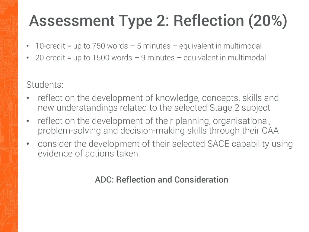 assessment type 2 reflection 20