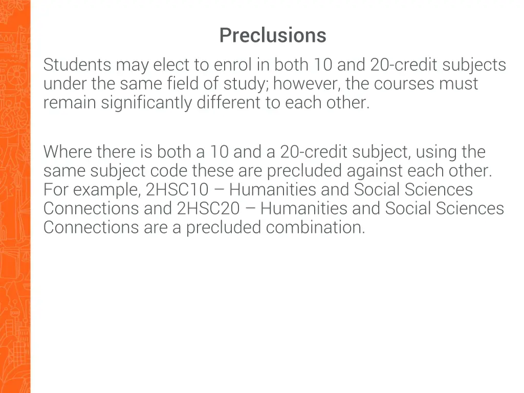 preclusions
