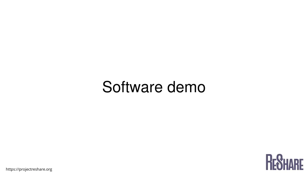 software demo