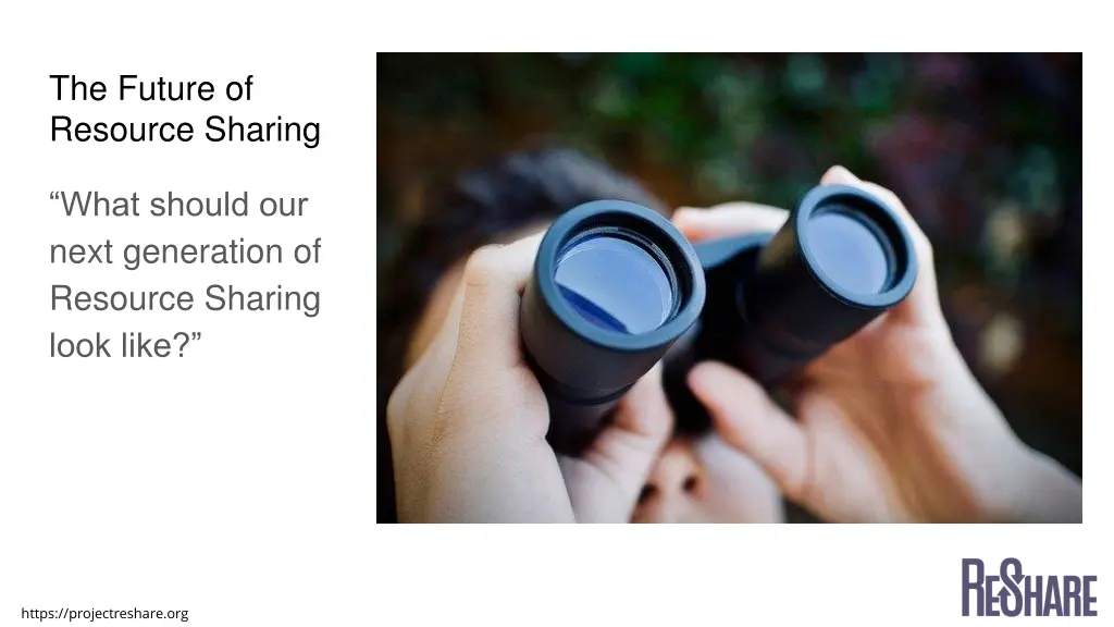 the future of resource sharing