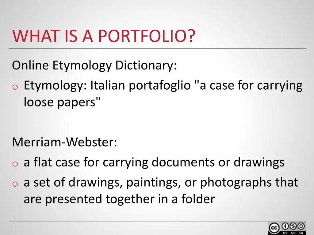 what is a portfolio
