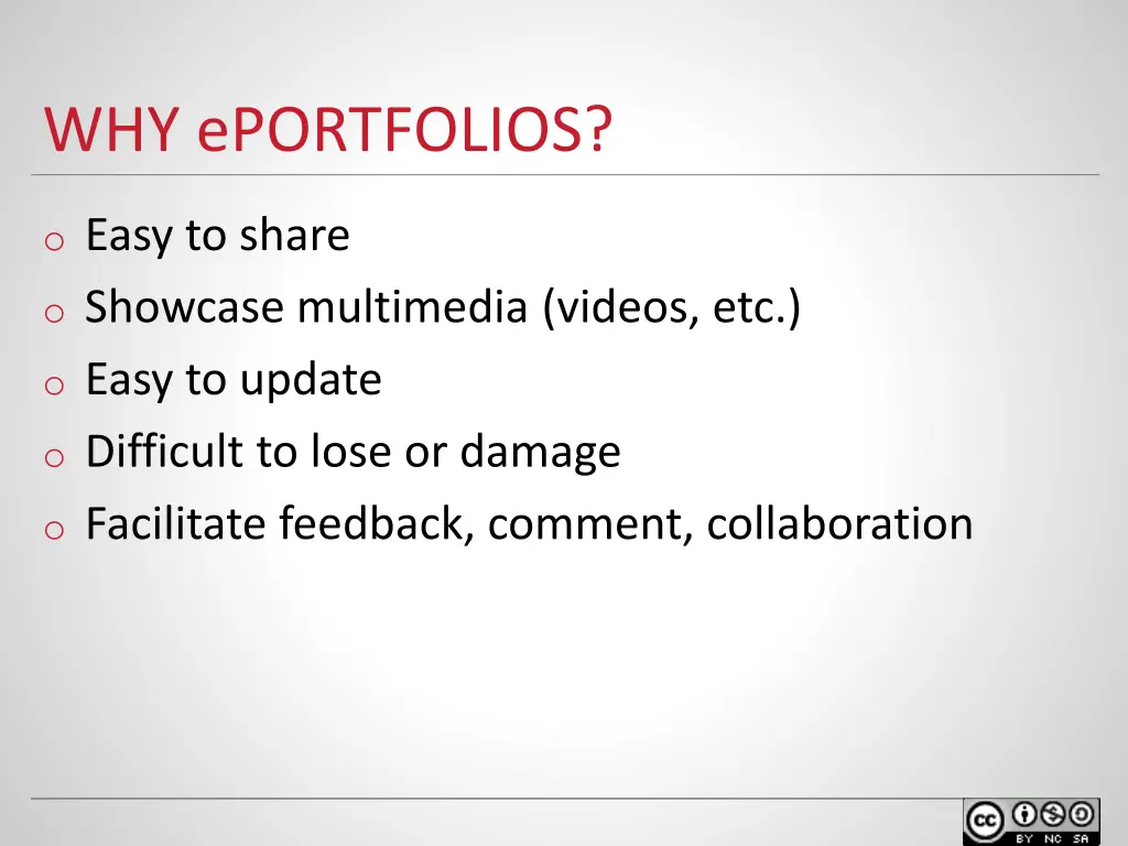 why eportfolios