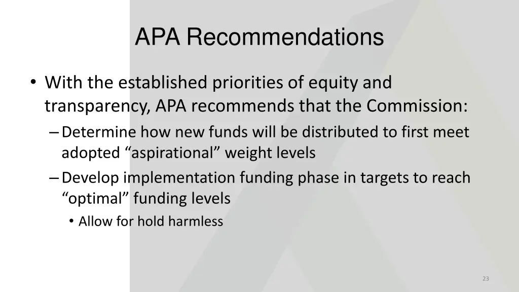 apa recommendations