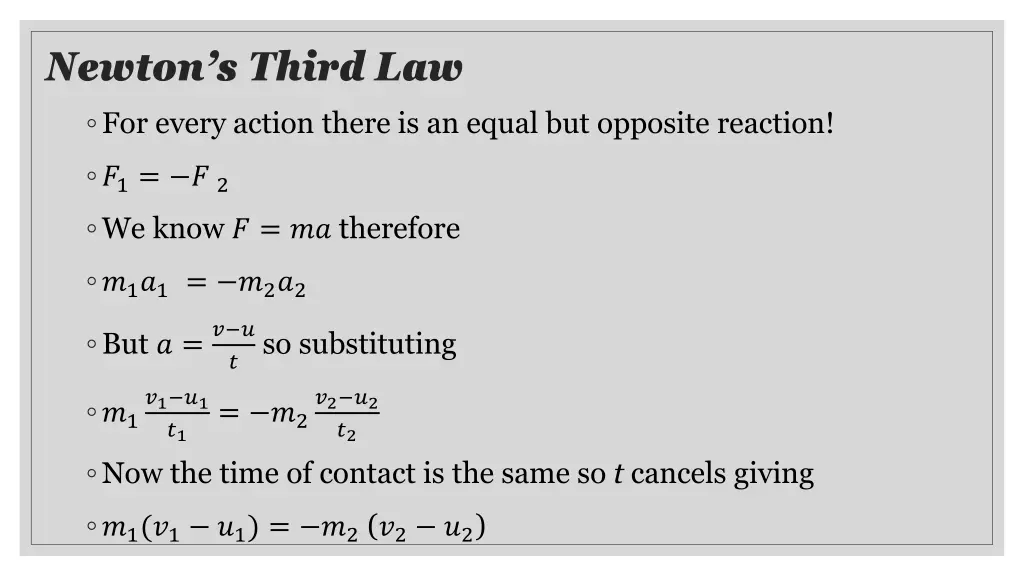 newton s third law