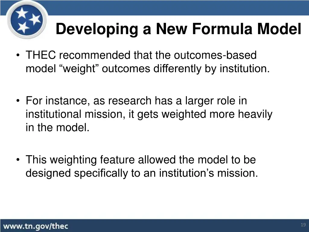 developing a new formula model 3