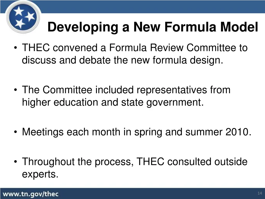 developing a new formula model