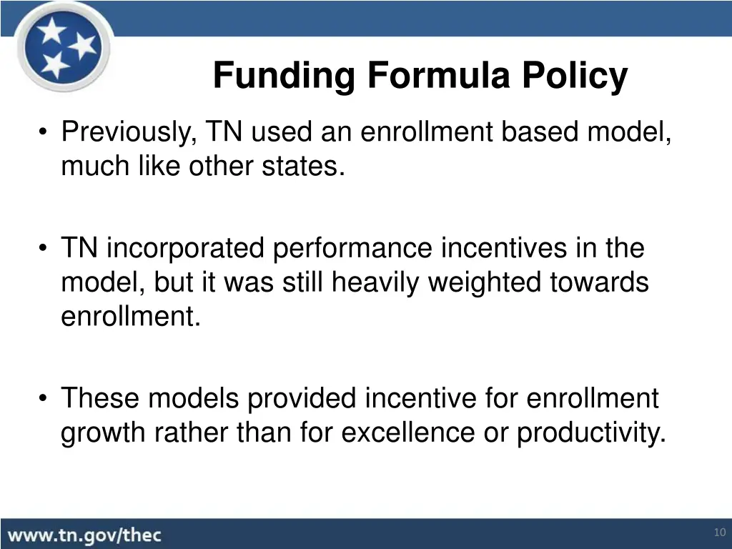funding formula policy