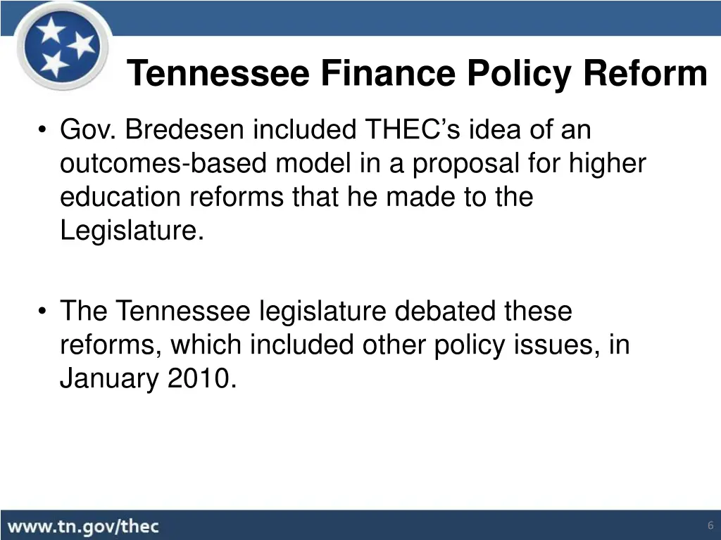 tennessee finance policy reform 2