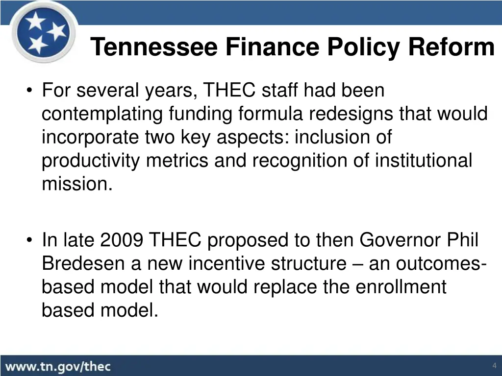 tennessee finance policy reform
