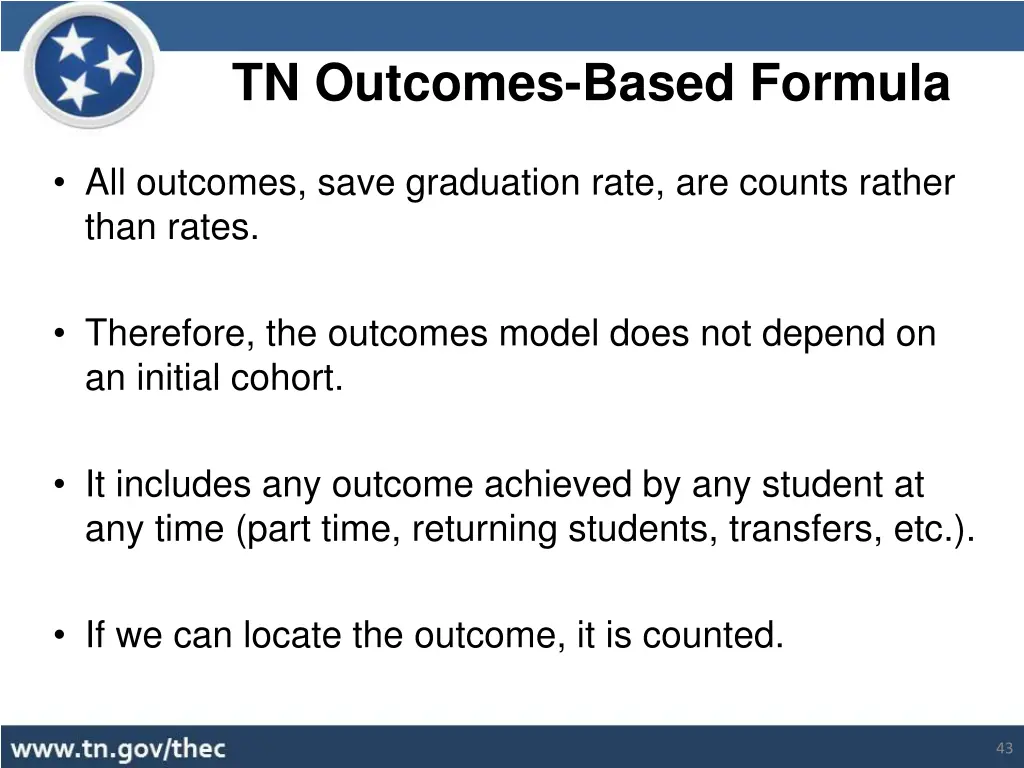 tn outcomes based formula 18