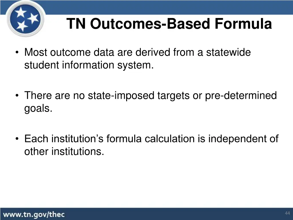 tn outcomes based formula 19
