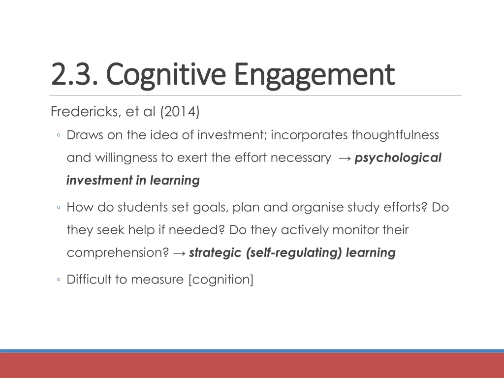 2 3 cognitive engagement 2 3 cognitive engagement