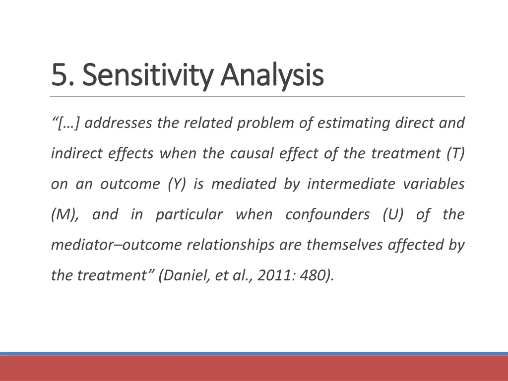 5 sensitivity analysis 5 sensitivity analysis