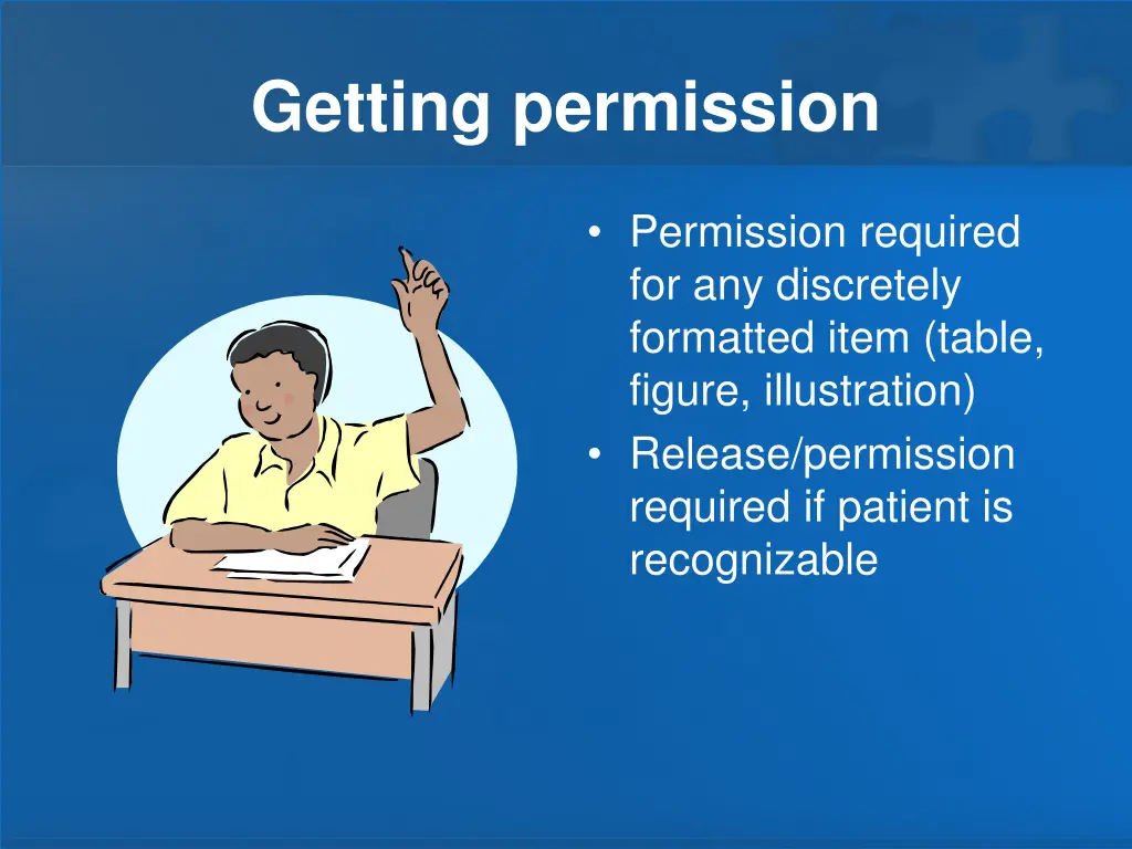 getting permission