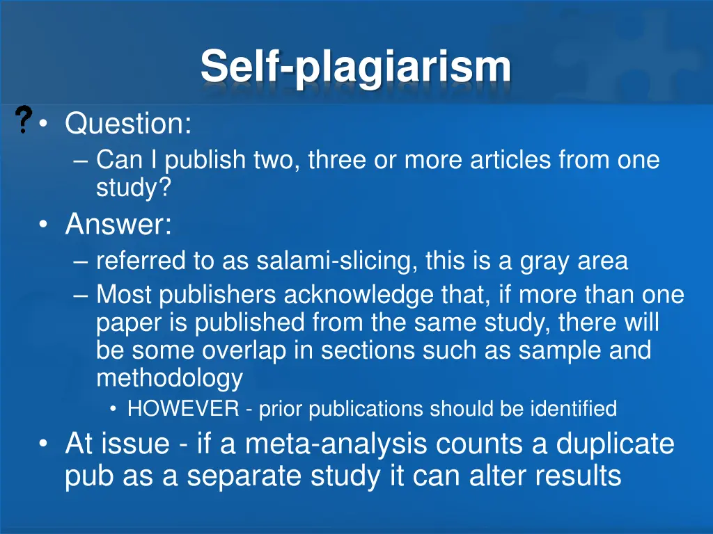 self plagiarism 1