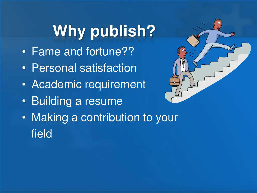 why publish fame and fortune personal