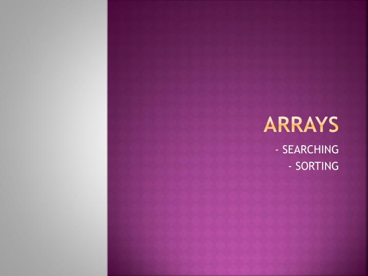 arrays