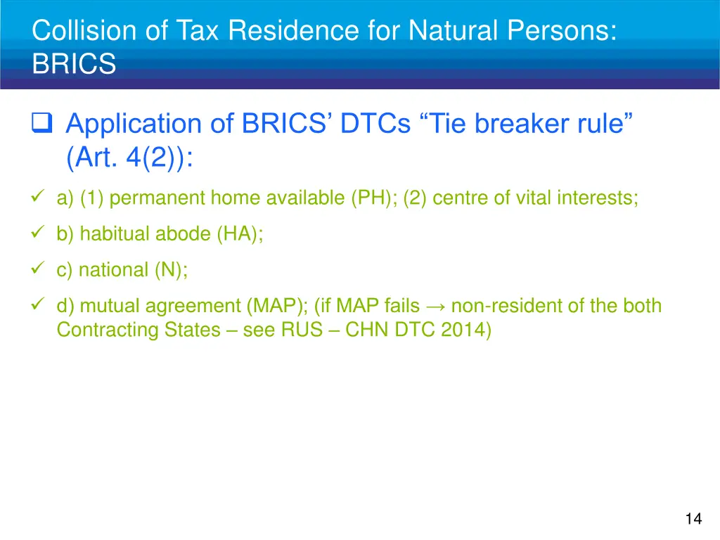 collision of tax residence for natural persons 1