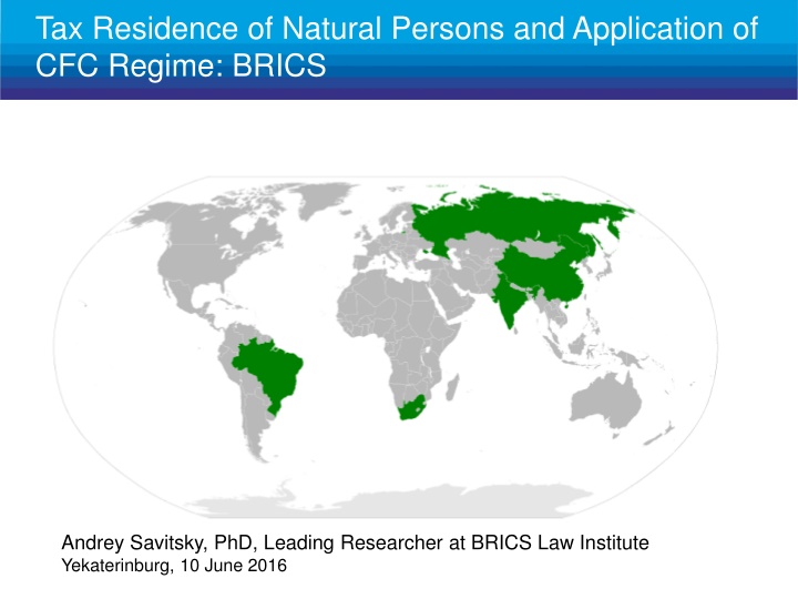 tax residence of natural persons and application