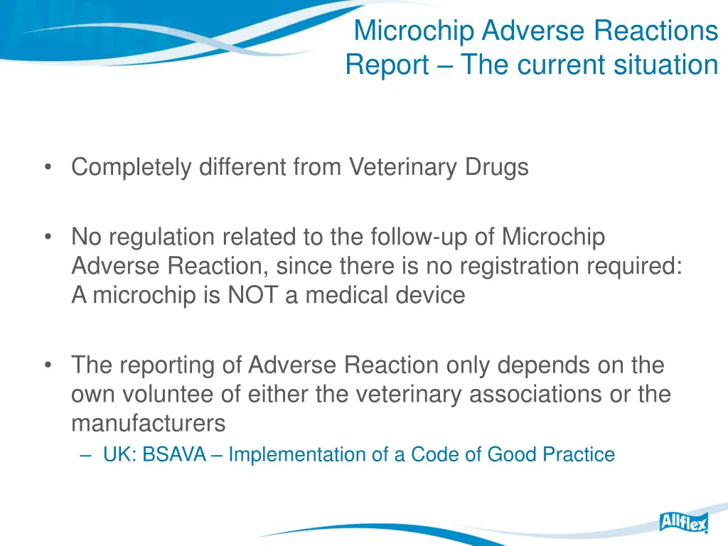 microchip adverse reactions report the current