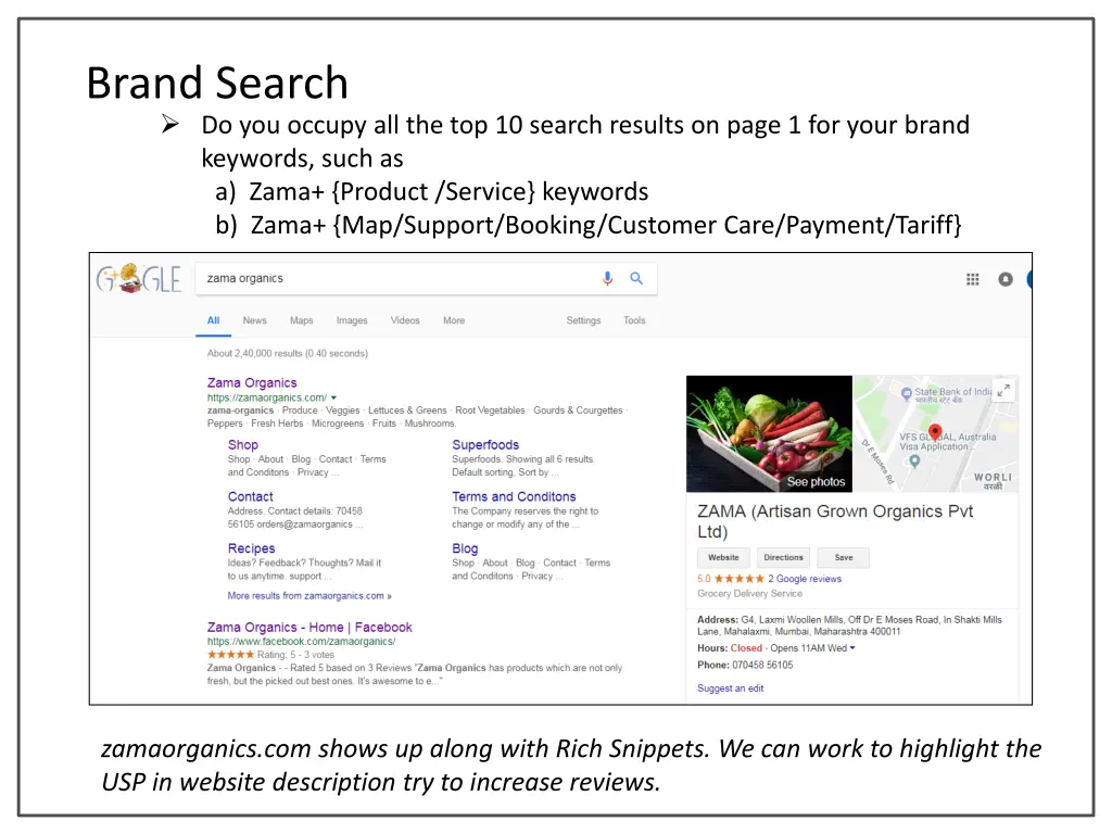 brand search do you occupy all the top 10 search