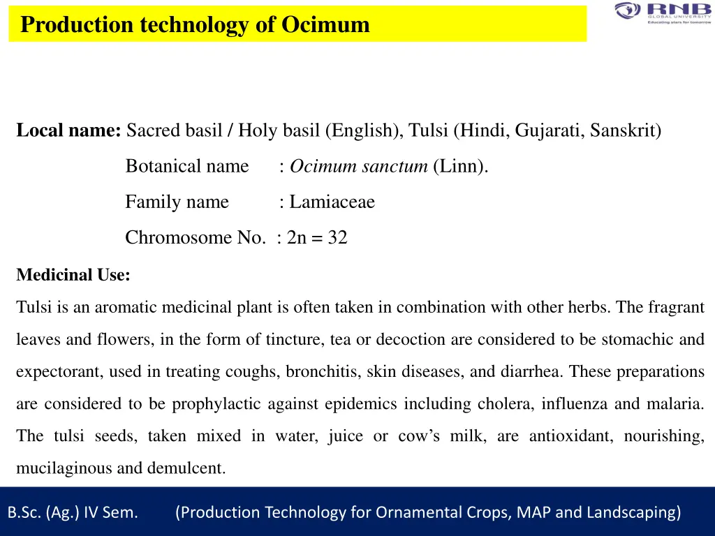production technology of ocimum 1
