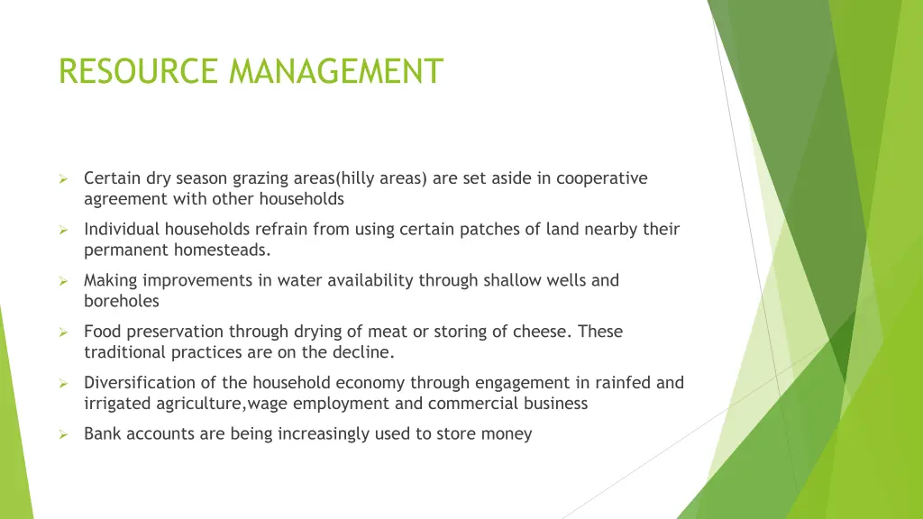 resource management
