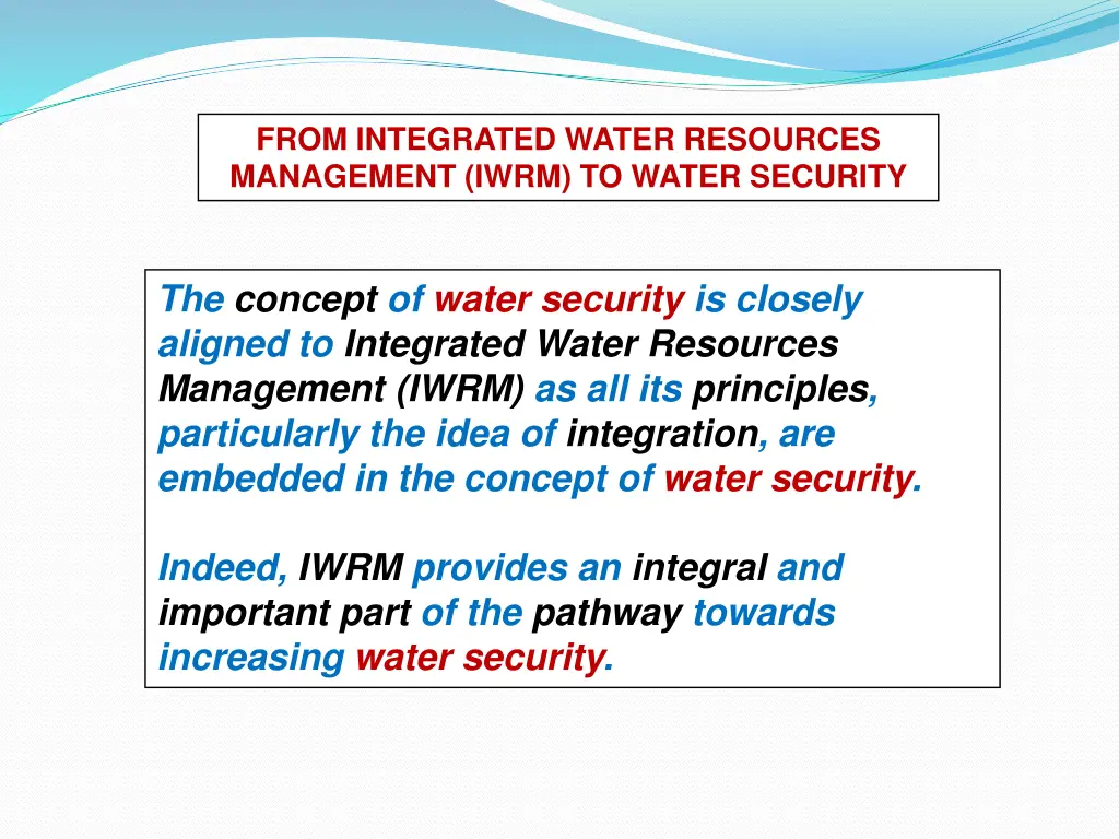 from integrated water resources management iwrm
