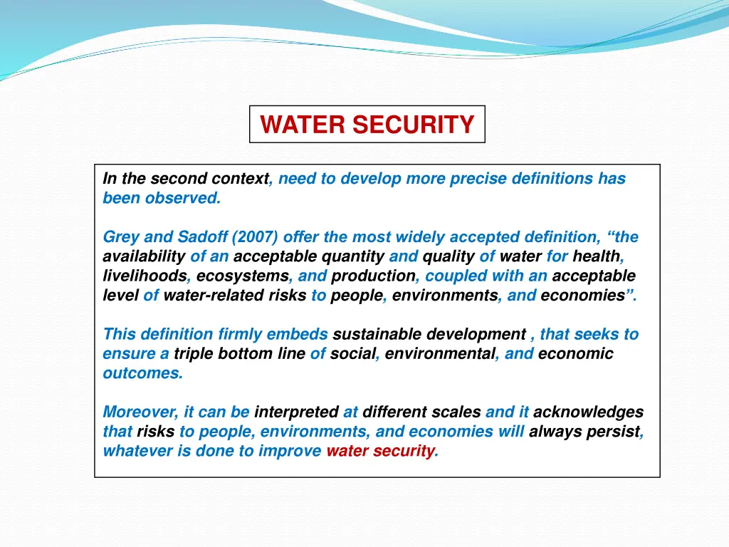 water security 4