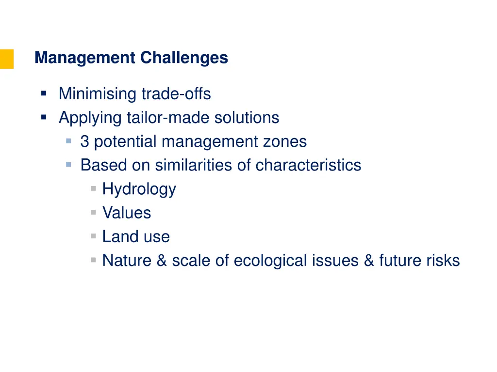 management challenges