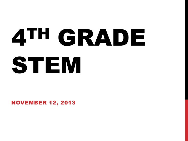 4 th grade stem