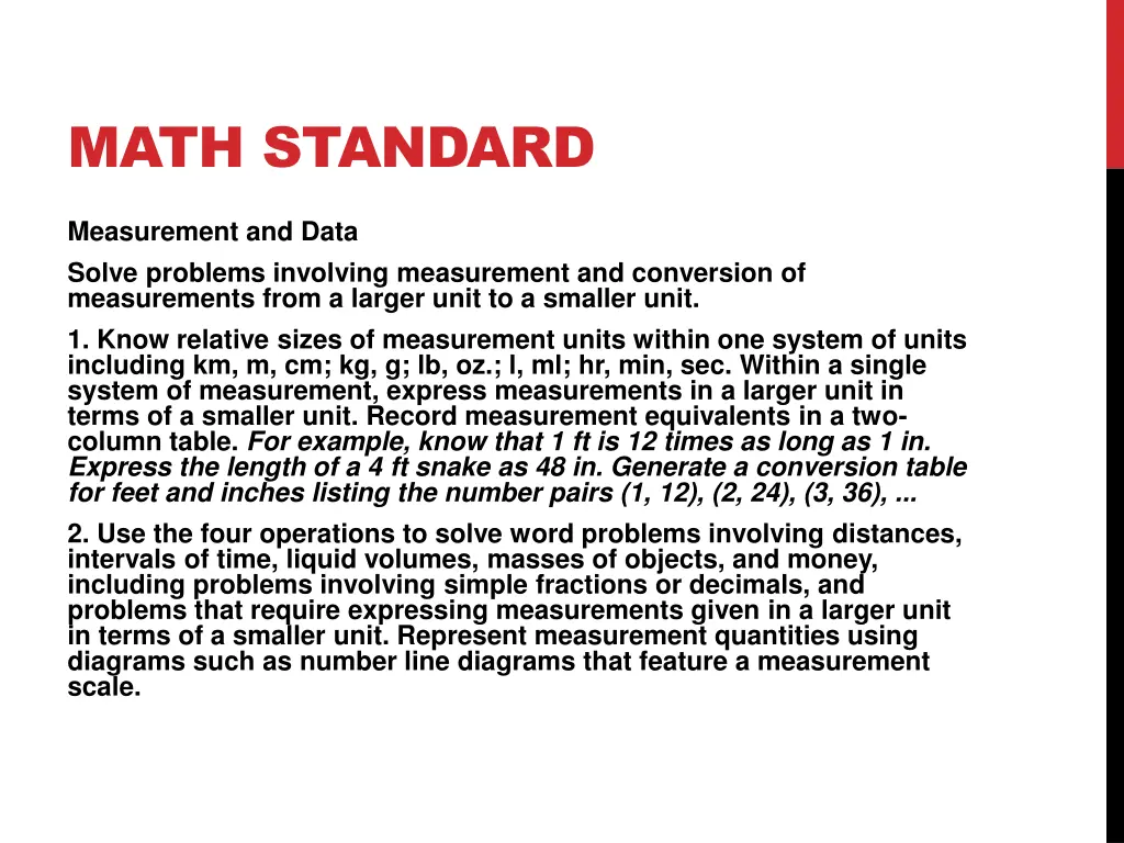 math standard