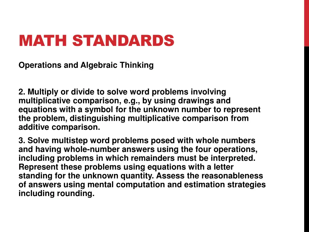 math standards