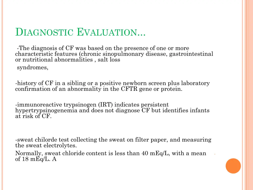 d iagnostic e valuation