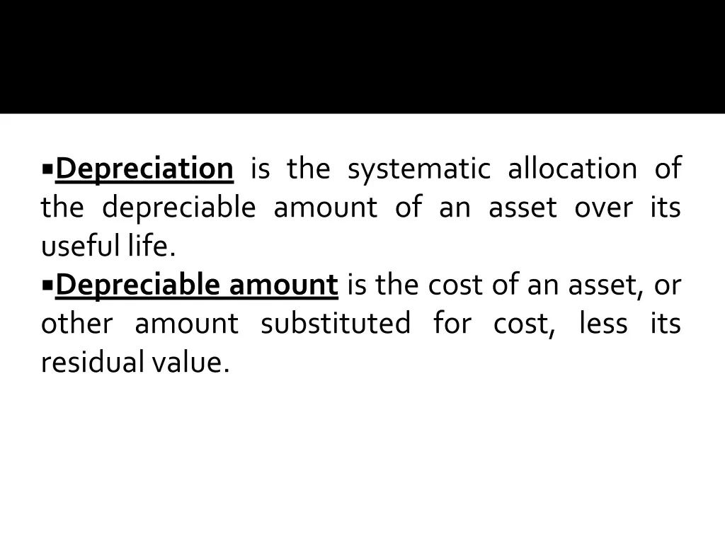depreciation is the systematic allocation