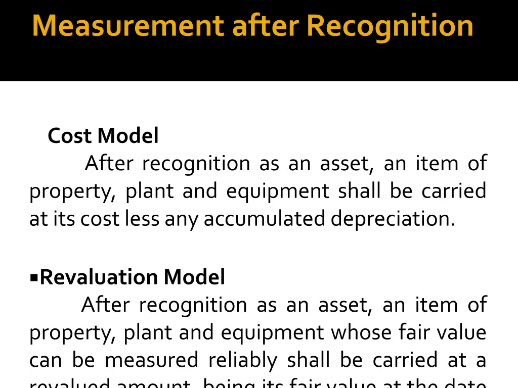 measurement after recognition
