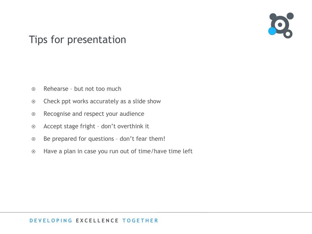 tips for presentation 1