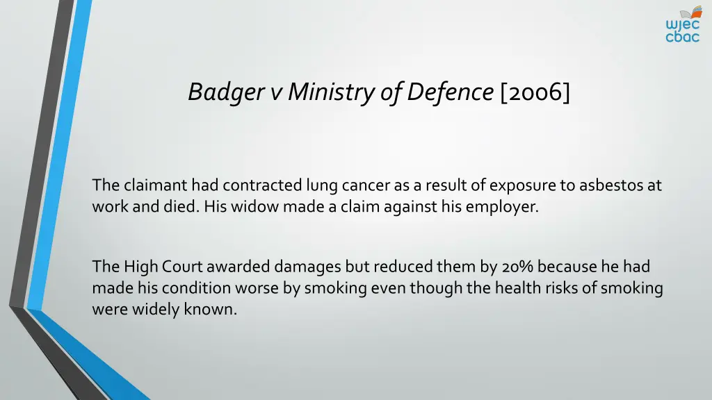 badger v ministry of defence 2006